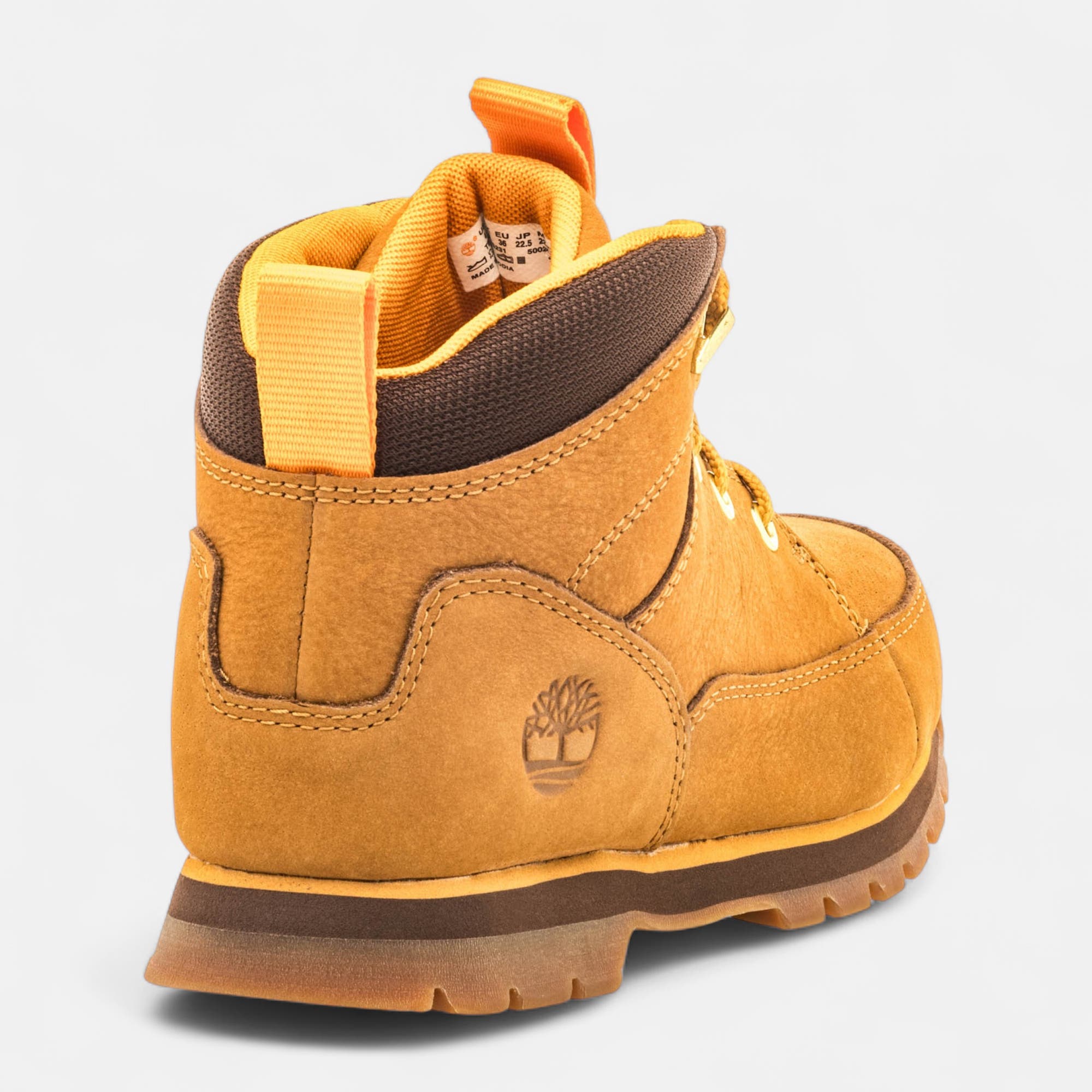 Boots Garçon en cuir jaune