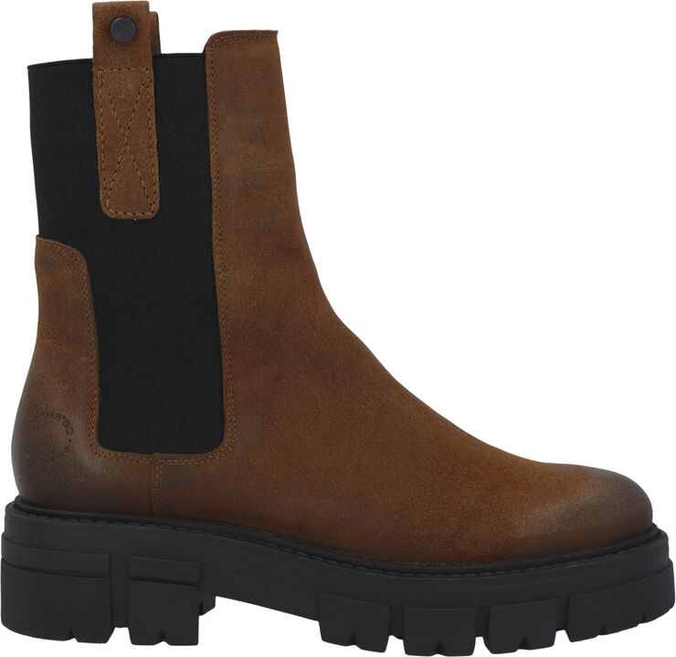 Cashott CASJIDA Chelsea Boot Oil Suede Coffee