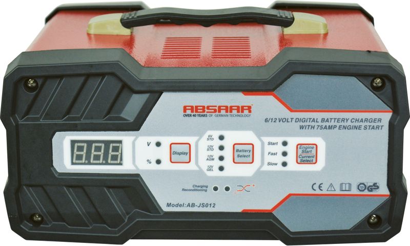 Absaar AB-JS012 AccuLader - 12A - 6/12V - Met Jumpstarter