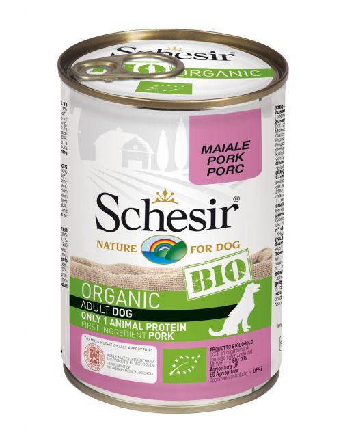 Schesir Hond Bio Blik Paté 400 g - Hondenvoer