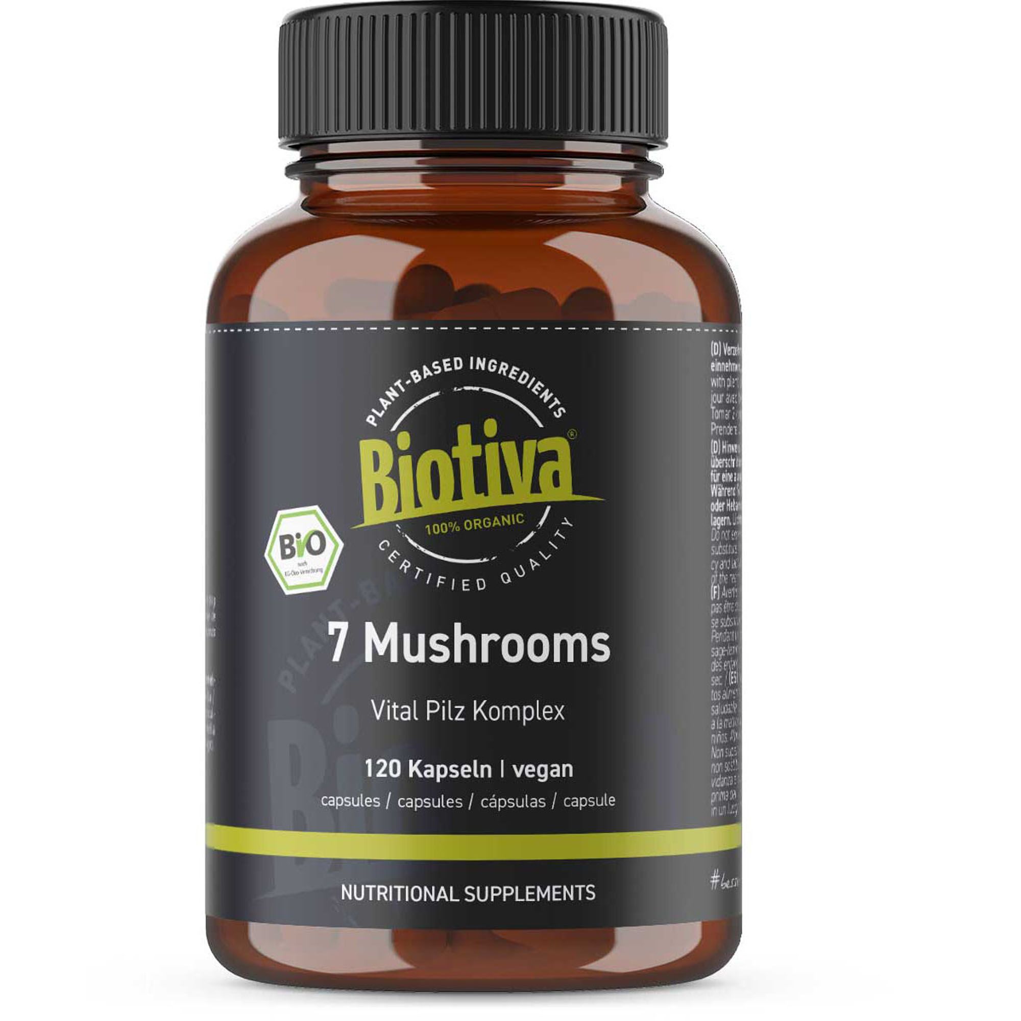 Biotiva 7 Mushrooms Kapseln Bio