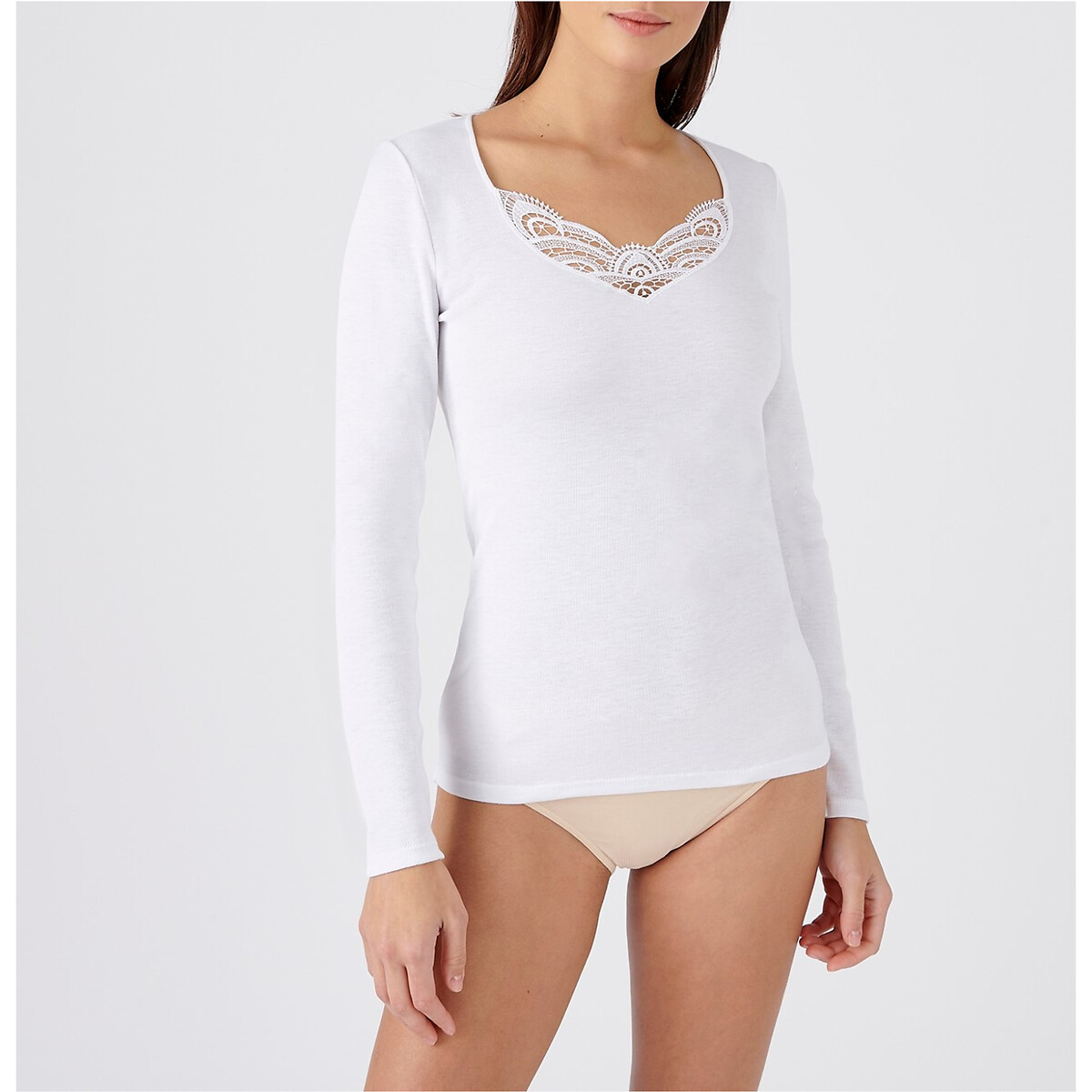DAMART<br>Camiseta canelada Thermolactyl Nível de aquecimento 3