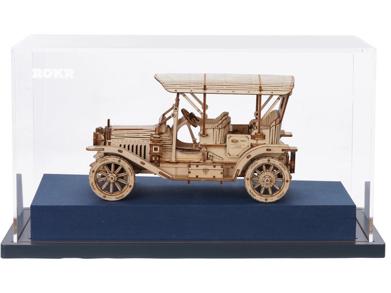 RoboTime Bausatz Vintage Auto 3D-Puzzle aus lasergeschnittenen Holzteilen