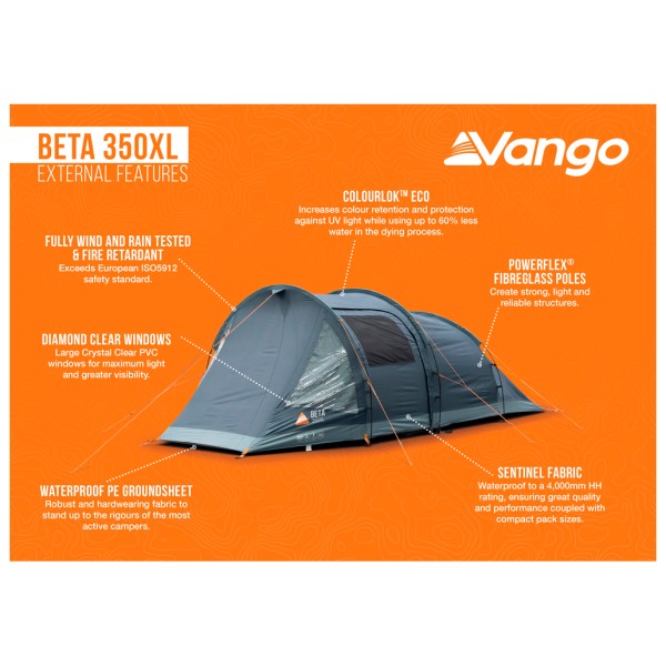 Vango - Beta 350XL - Tente 3 places