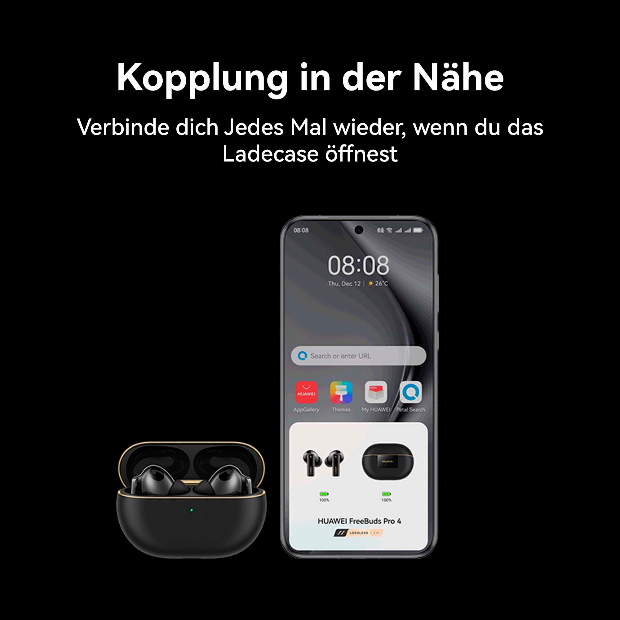 Huawei wireless In-Ear-Kopfhörer »FreeBuds Pro 4« A2DP Bluetooth Freisprechfunktion