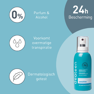 Deoleen Anti-transpirant Deodorant Verstuiver Sensitive 75ML