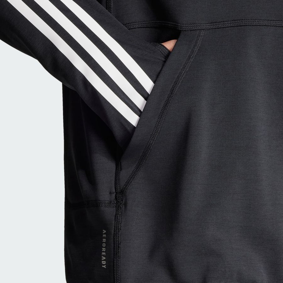 Adidas Sweat-shirt à capuche Own the Run 3 bandes