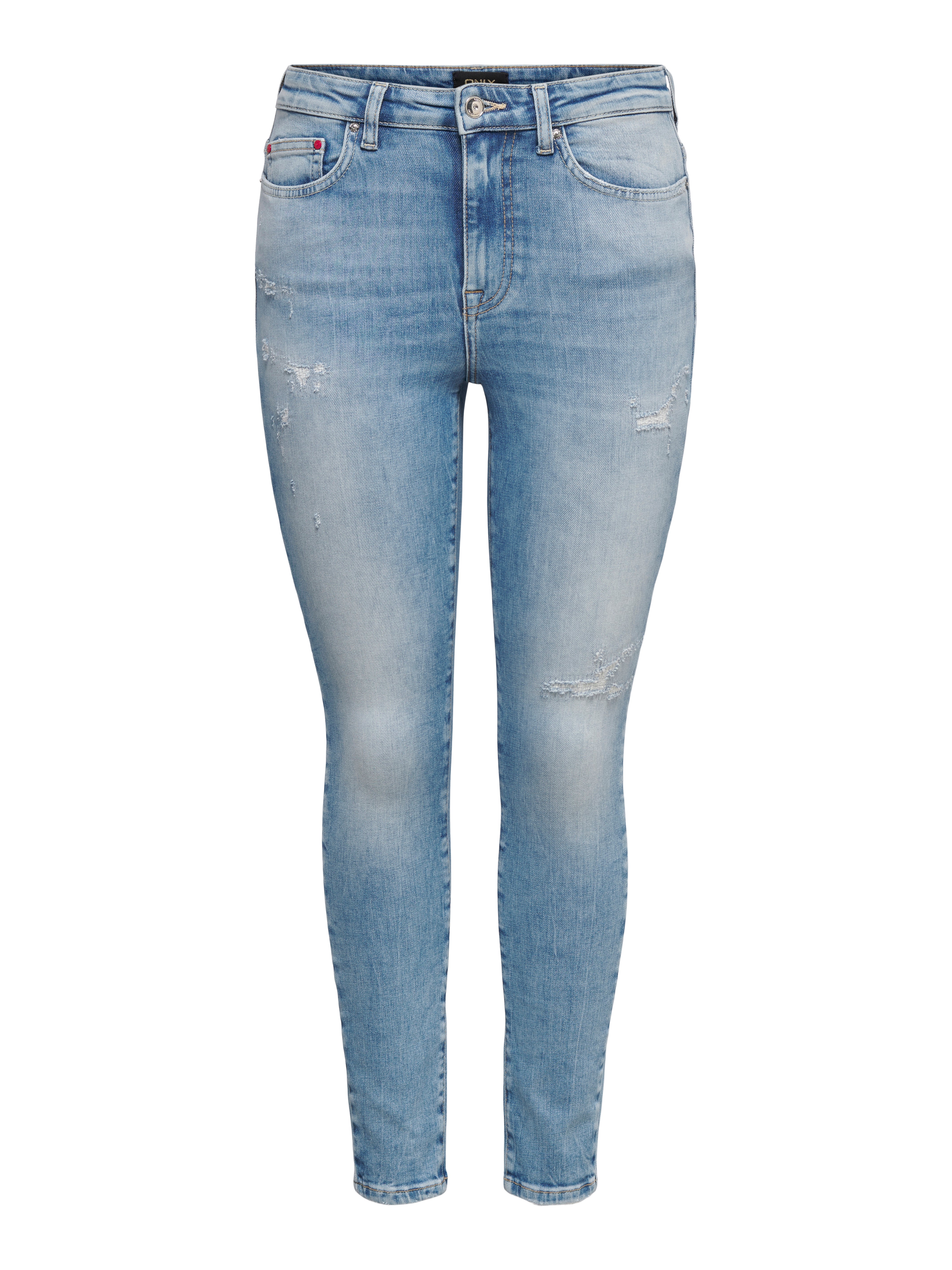 ONLICONIC Hohe Taille Skinny Fit Jeans Light Medium Blue Denim