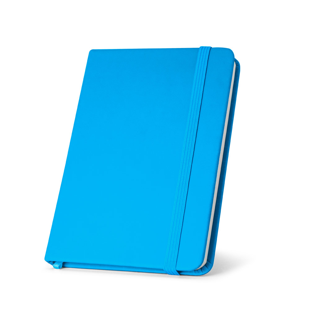 hi!dea 93487 - Bloc notes A5 en PU avec feuilles unies