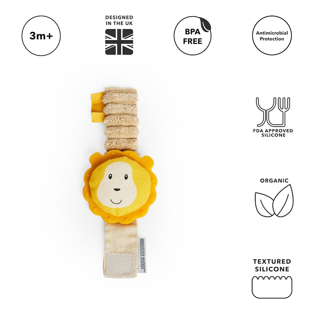 Matchstick Monkey Beißring für das Handgelenk Ludo Löwe