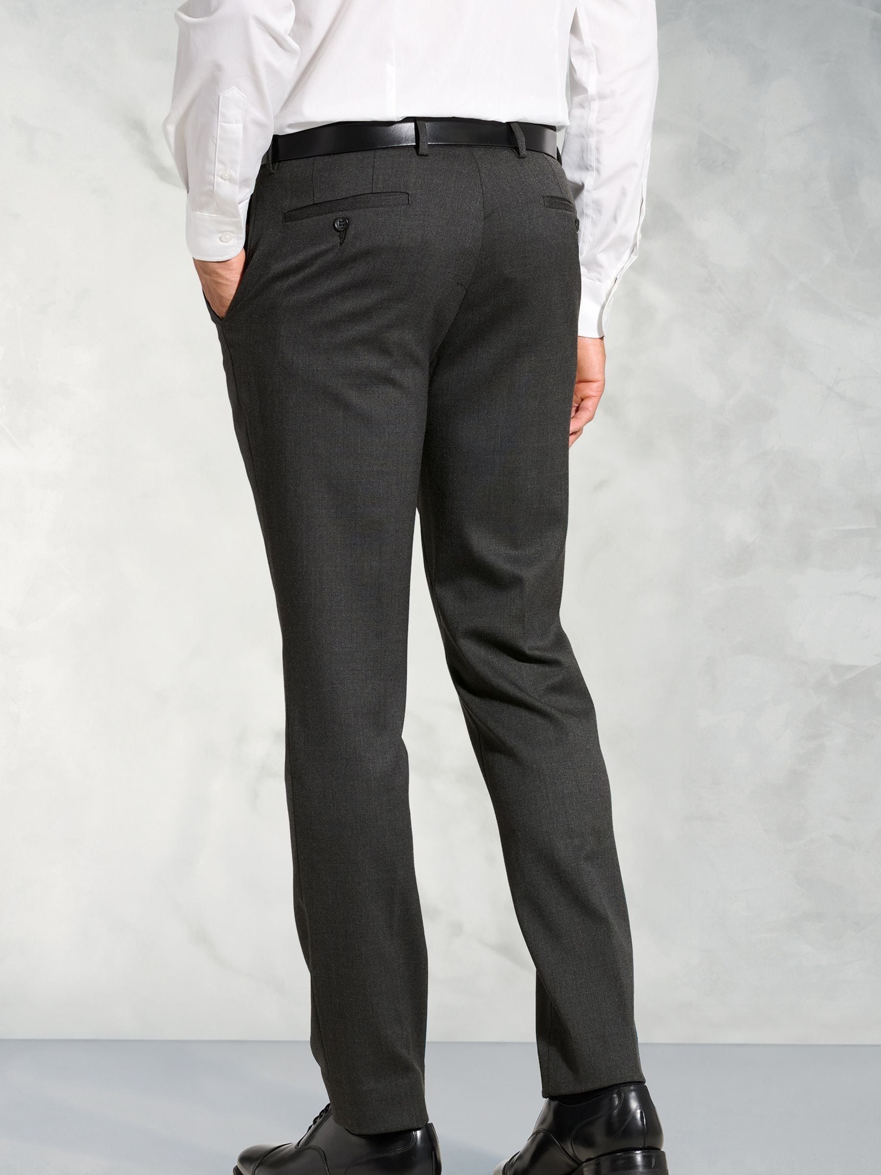 Grijs - Brook Taverner Flannel Trousers
