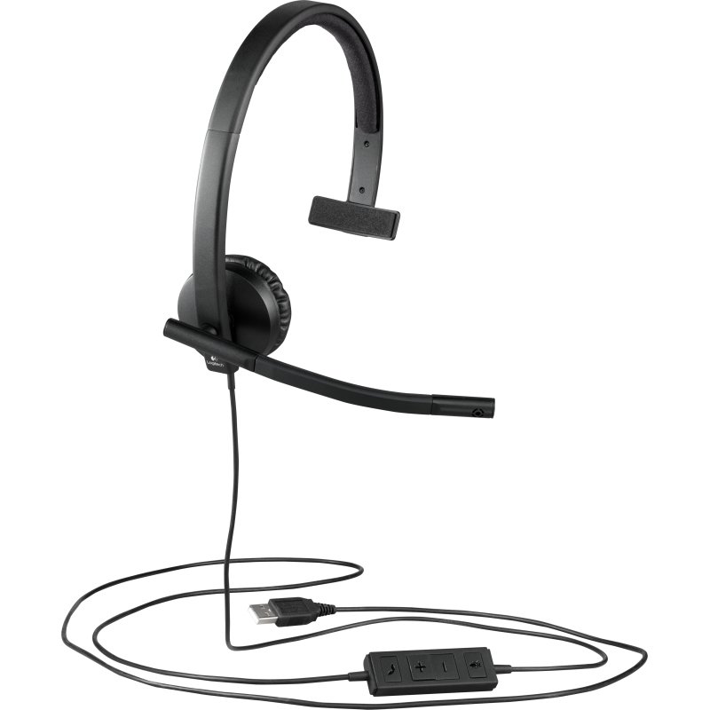 Logitech 981-000571 casque Avec fil Arceau Bureau/Centre d'appels USB Type-A Noir
