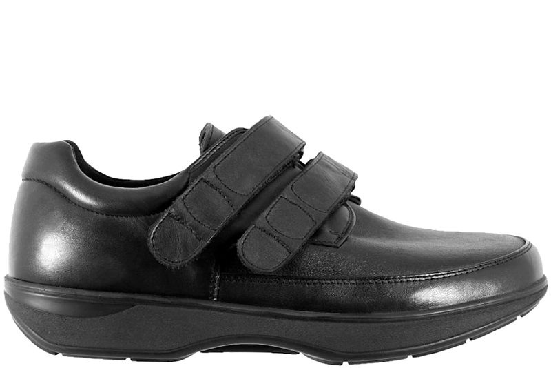 NEW FEET SKO I SORT GLAT SKIND MED ORTHOSTRECH