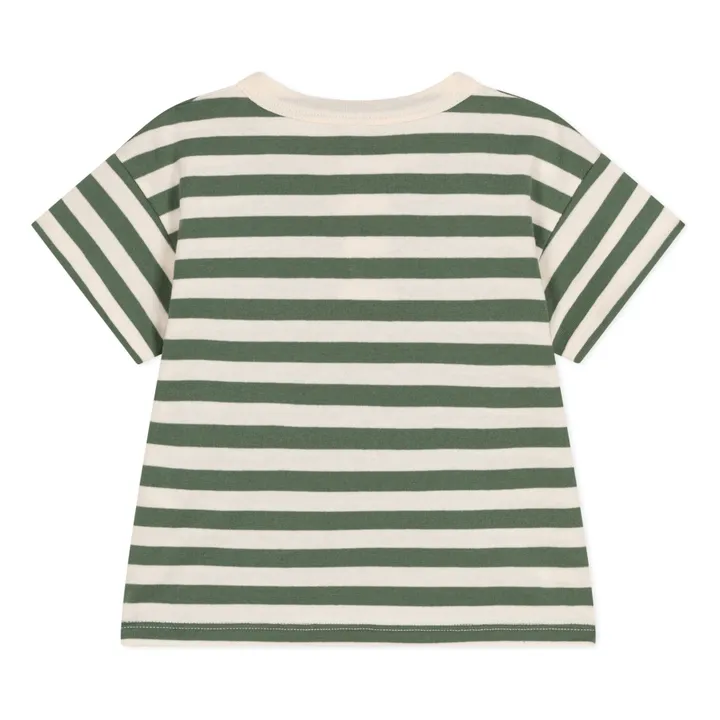 Petit Bateau T-shirt Modele Rayé | Vert kaki