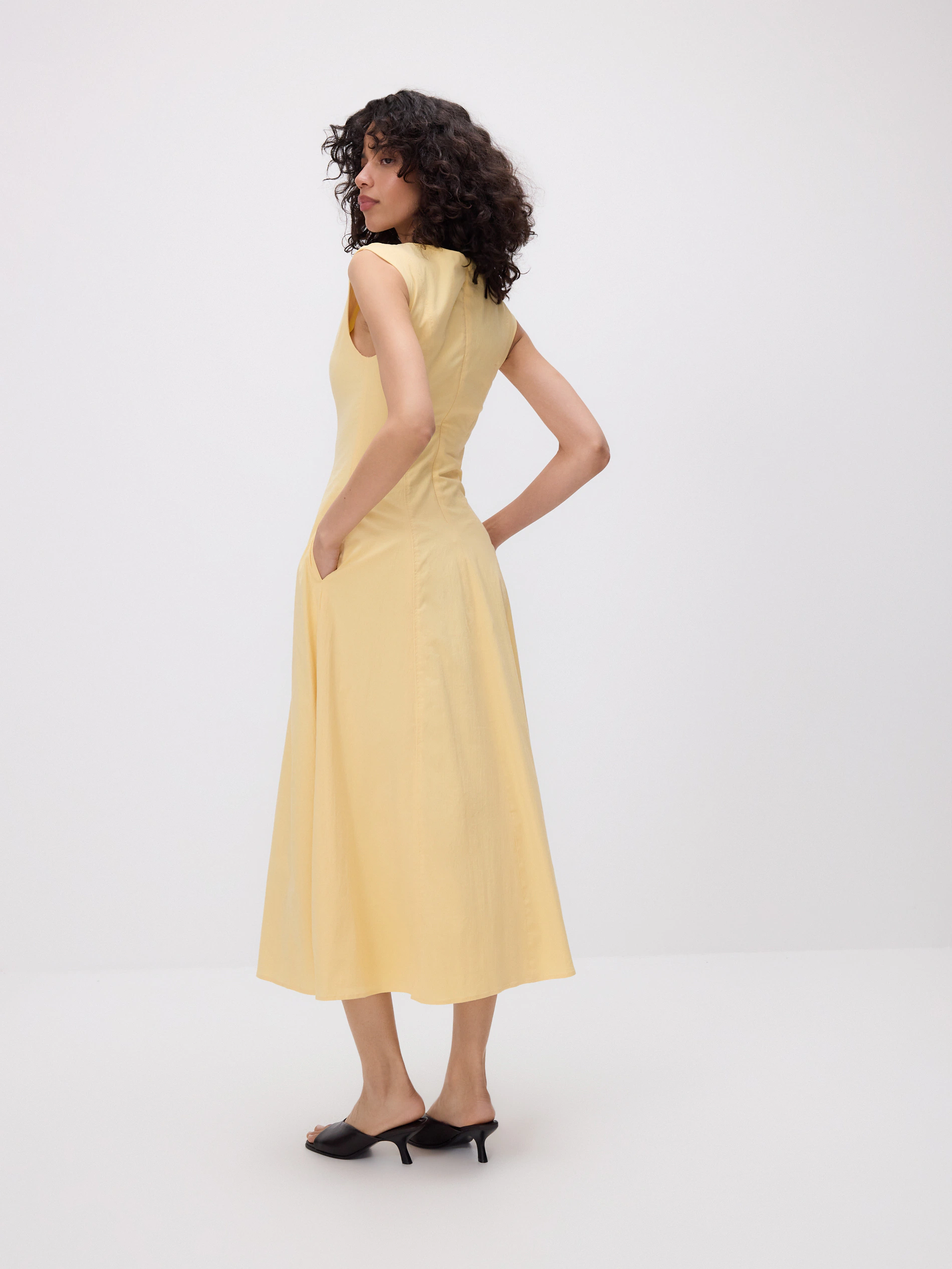 Midikleid mit Baumwolle