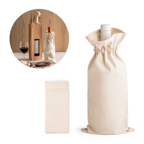 hi!dea 92883 - Sac à bouteille 100% coton (180 g/m²)