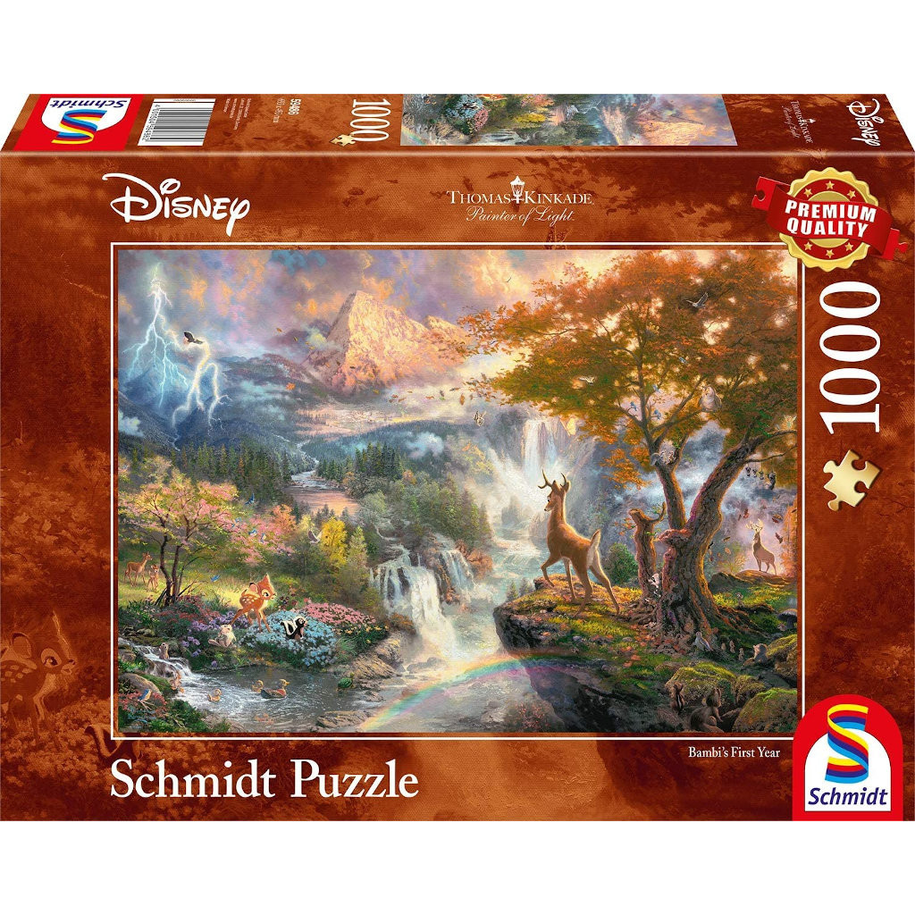 Puzzle Disney Kinkade - Bambi - 1000 pièces