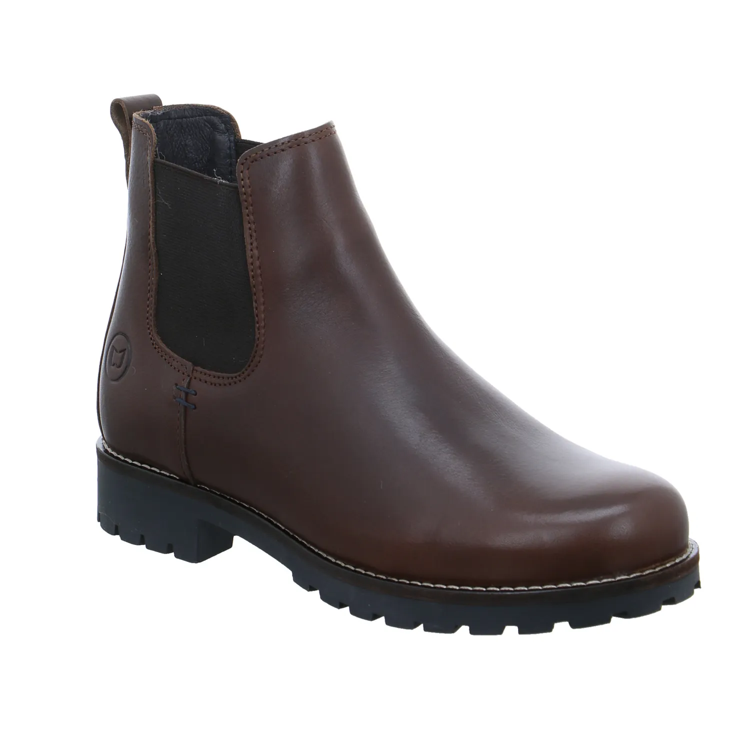 SCHUHENGEL Boot Braun Leder  mit Lammfellfutter