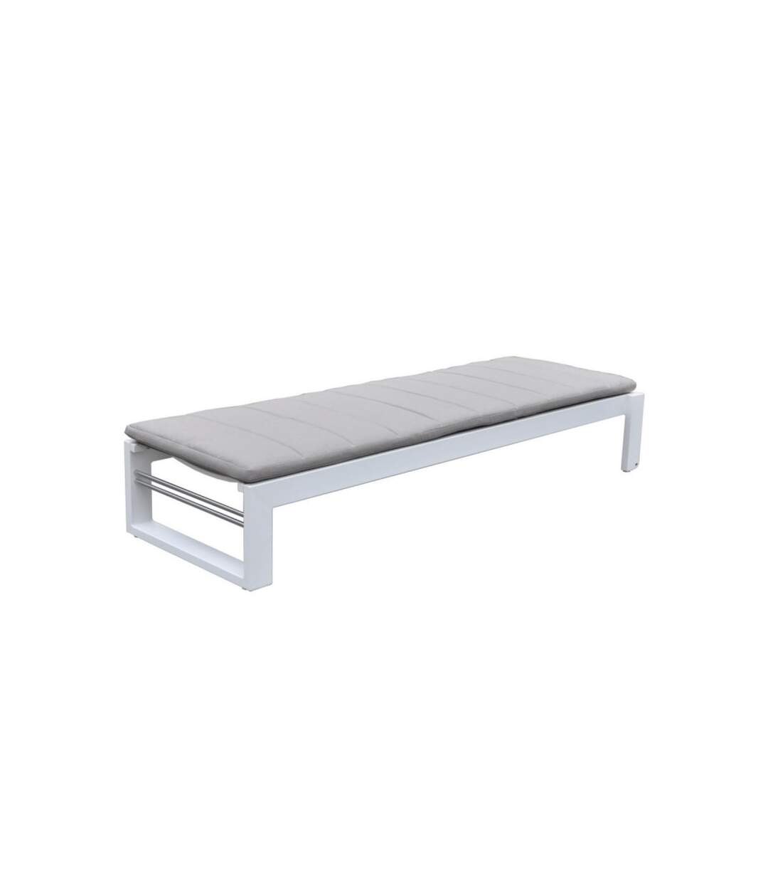 Paris Prix - Bain De Soleil st Tropez 196cm Blanc & Taupe