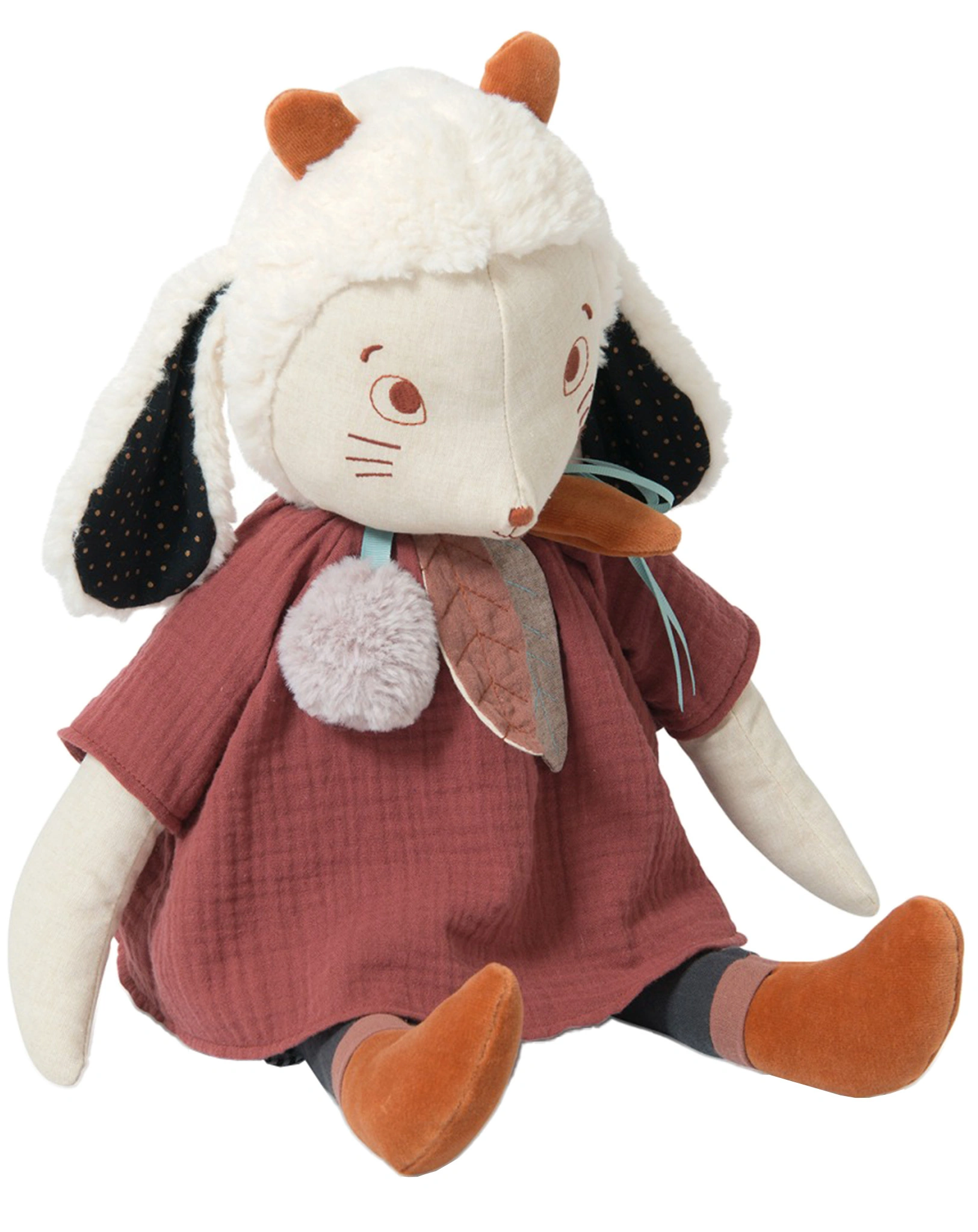 Kuscheltier GROSSES SCHAF FENOUIL (55cm) in bunt