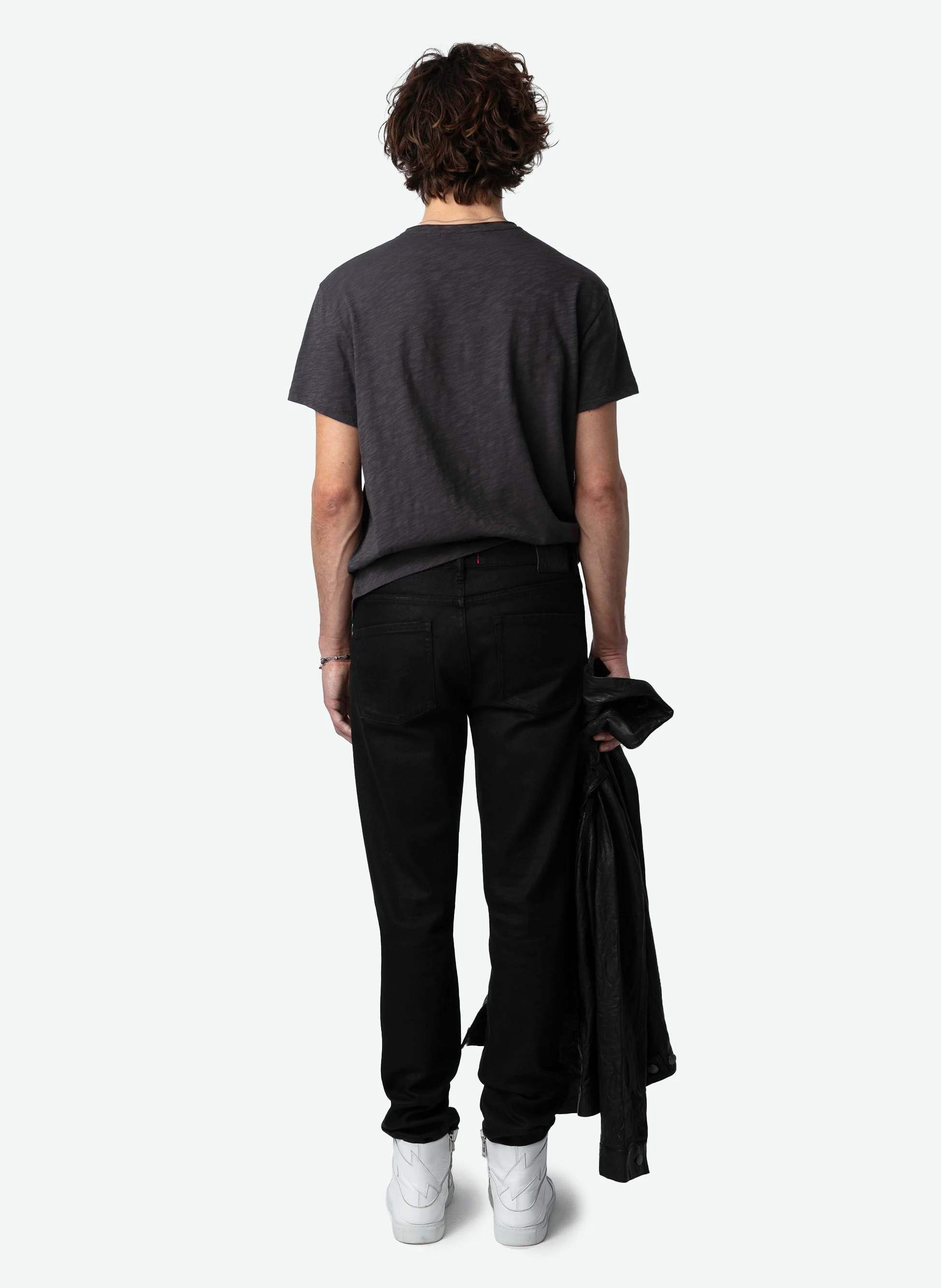 TOBY - Tee-shirt imprimé en coton bio | Gris