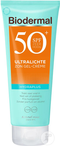 Biodermal Gel-Crème Solaire Ultra-Léger IP50+ Tube 200ml