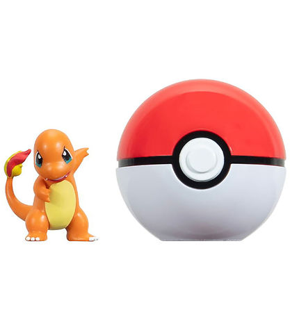 Pokémon Figur - Clip 'N' Go - Charmander m. Pokeball