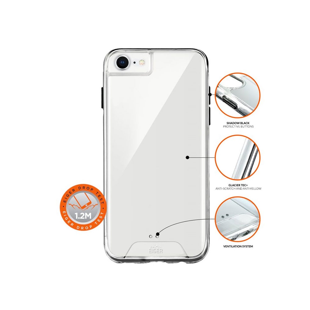 iPhone SE (2022/2020) / 8 / 7 / 6S Glacier Case Hybrid Schutzhülle (EGCA00156) - Transparent