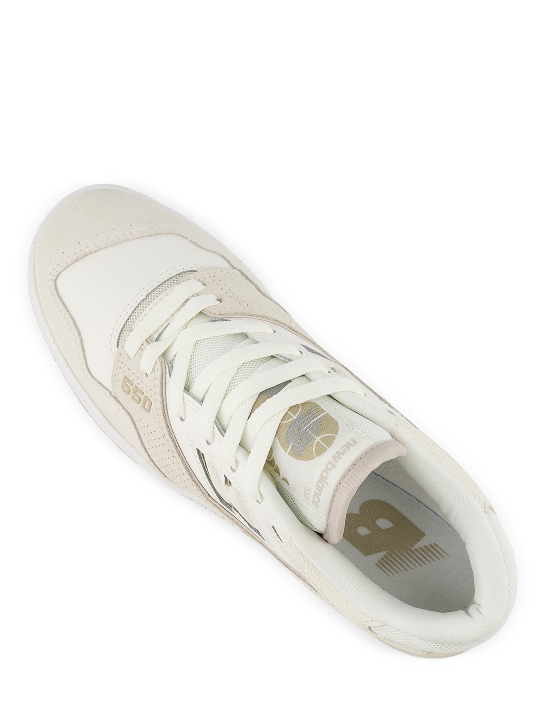 new balance Sneakers Femme 550 Blanc/Beige Cuir