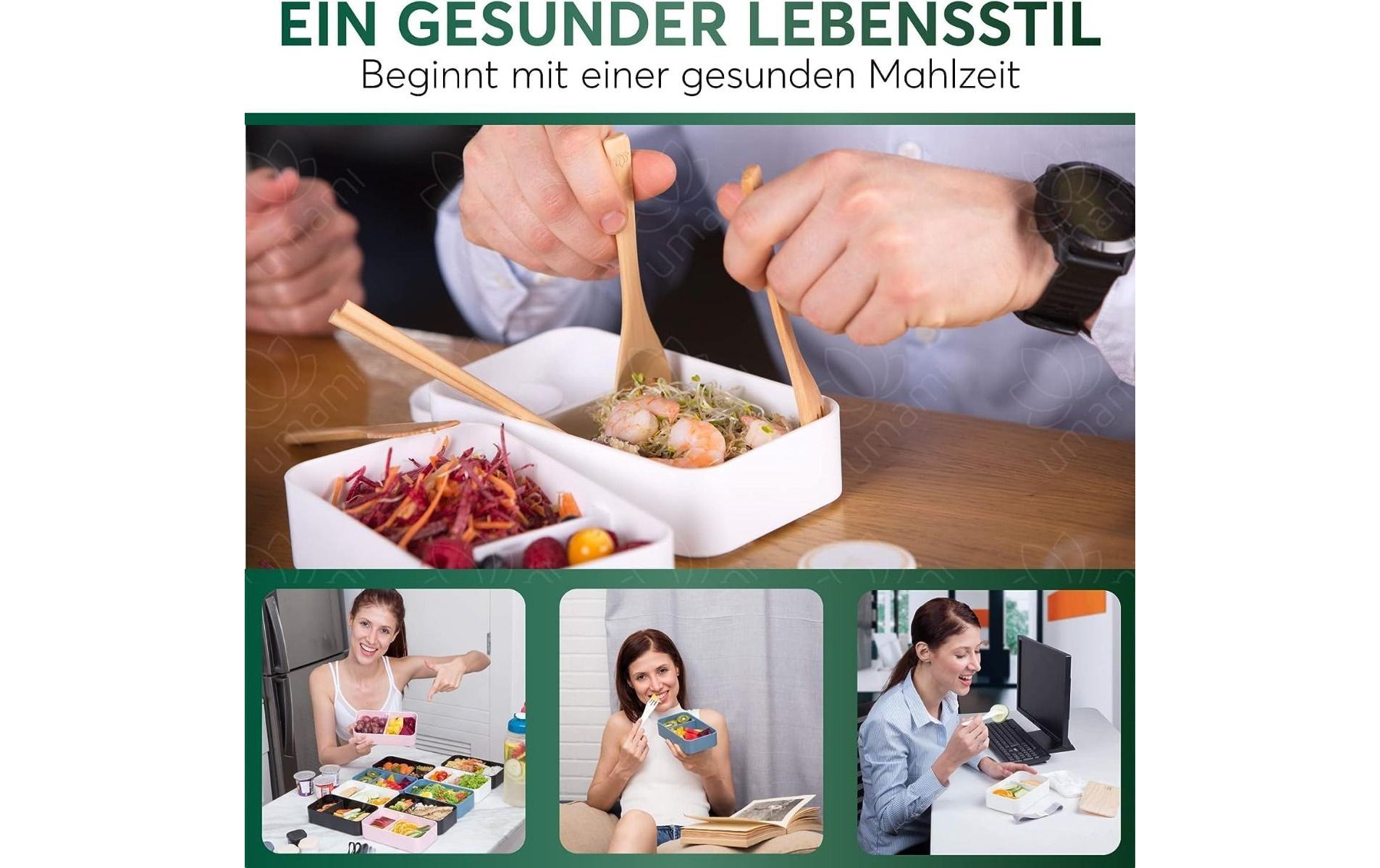 Lunchbox Original L White und BambooPraktische und nachhaltige Lunchbox