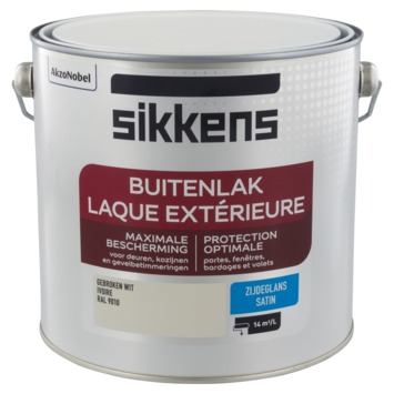 Sikkens buitenlak zijdeglans RAL 9010 gebroken wit 2,5 liter