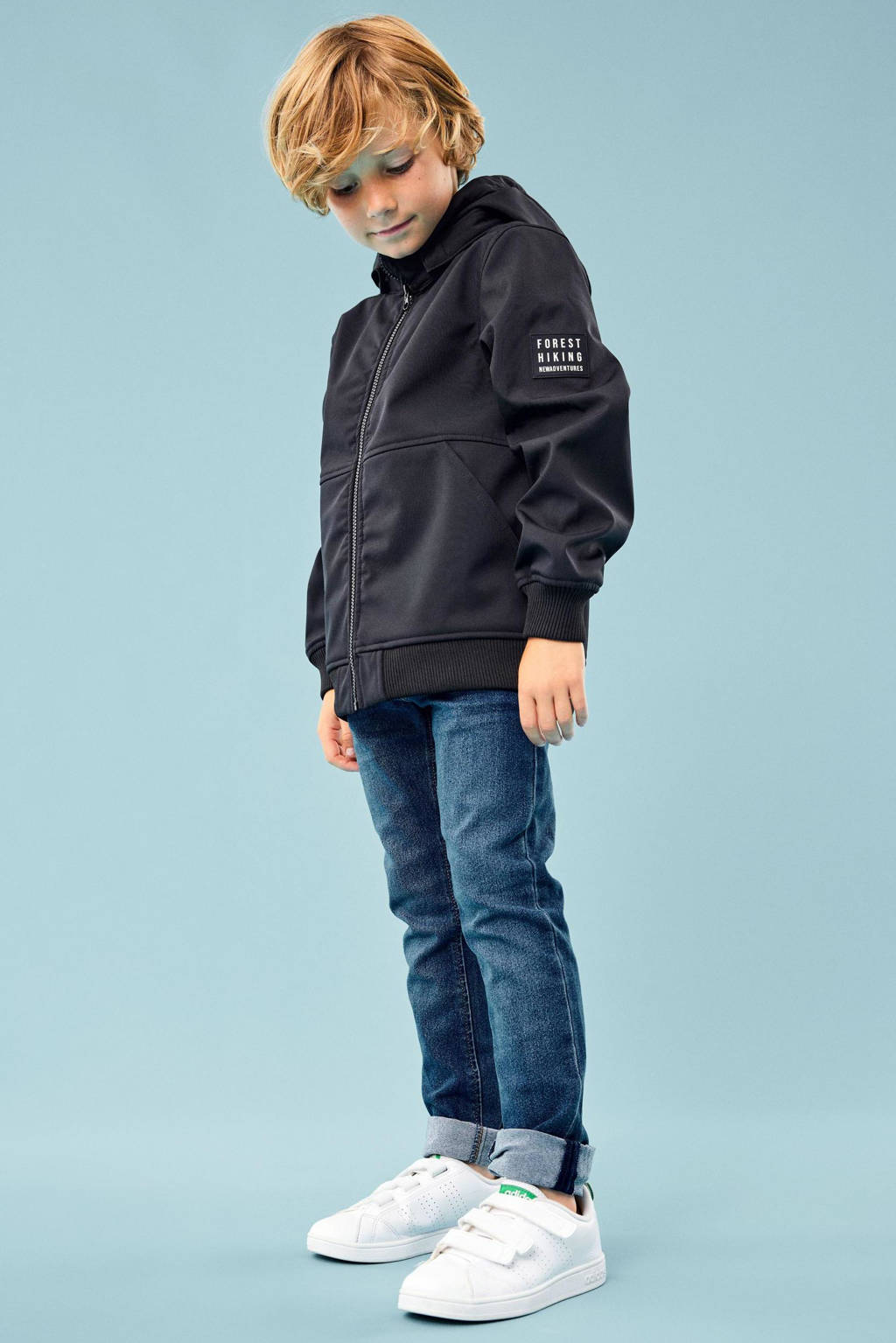 NAME IT softshell jas zomer NKMALFA zwart