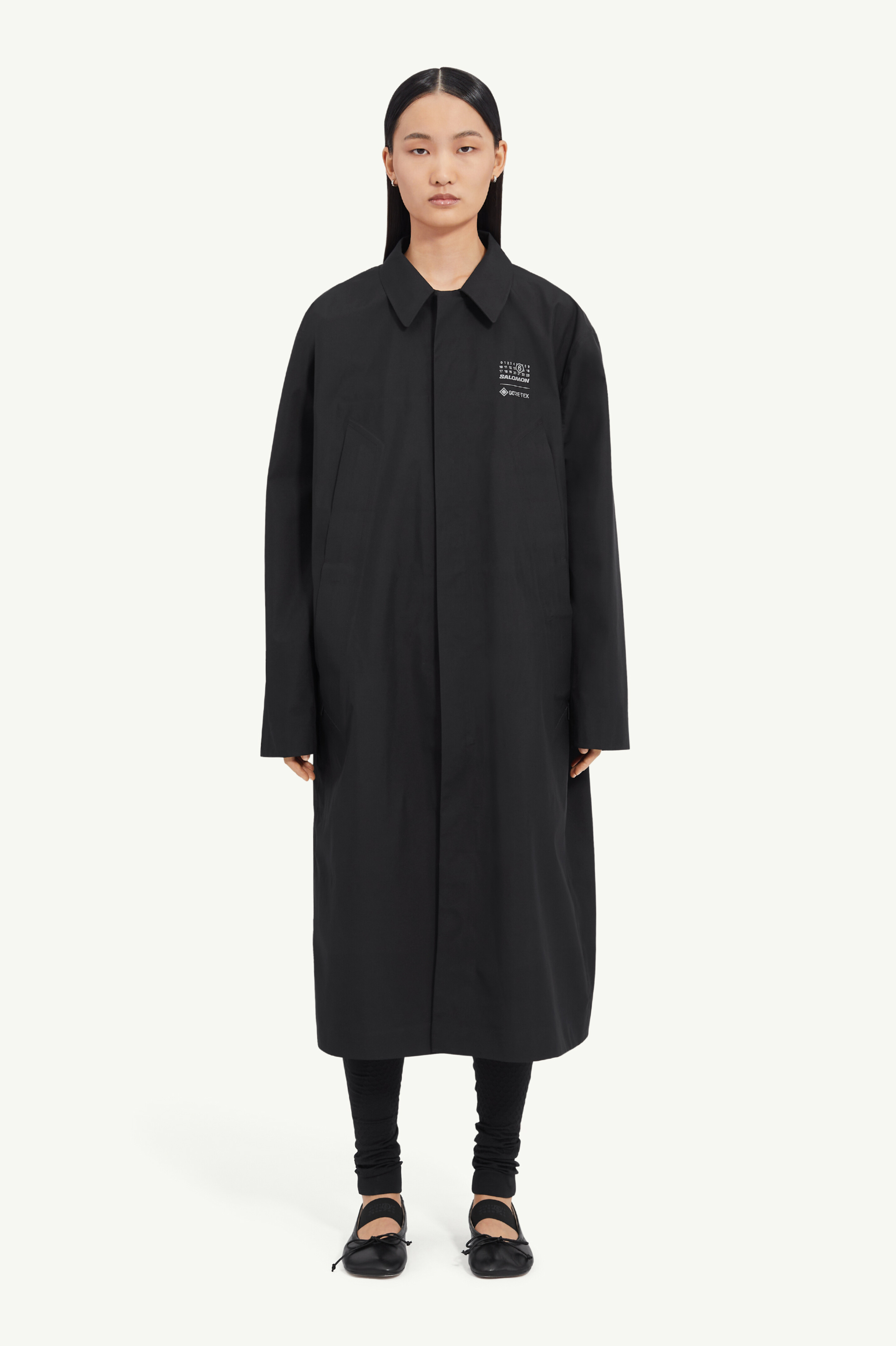 Trench-coat GORE-TEX MM6 x Salomon Noir