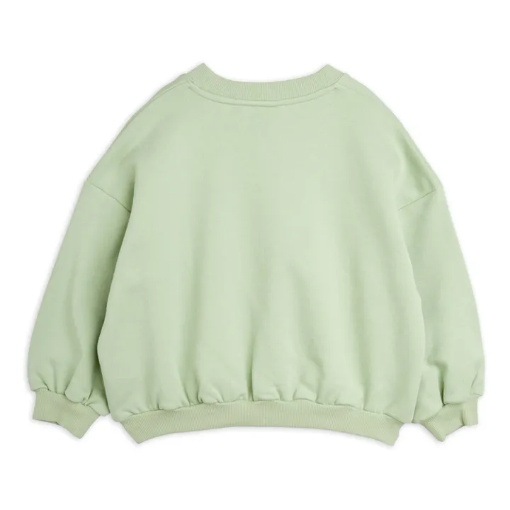 Mini Rodini Sweat Club Muscle Coton Bio | Vert amande