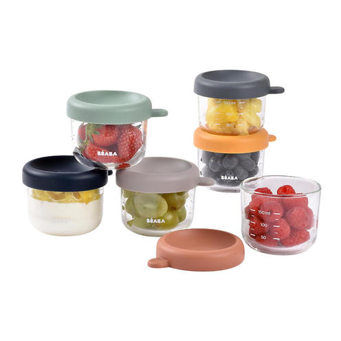 Coffret 6 portions verre Sunrise Color 150 ml - BEABA