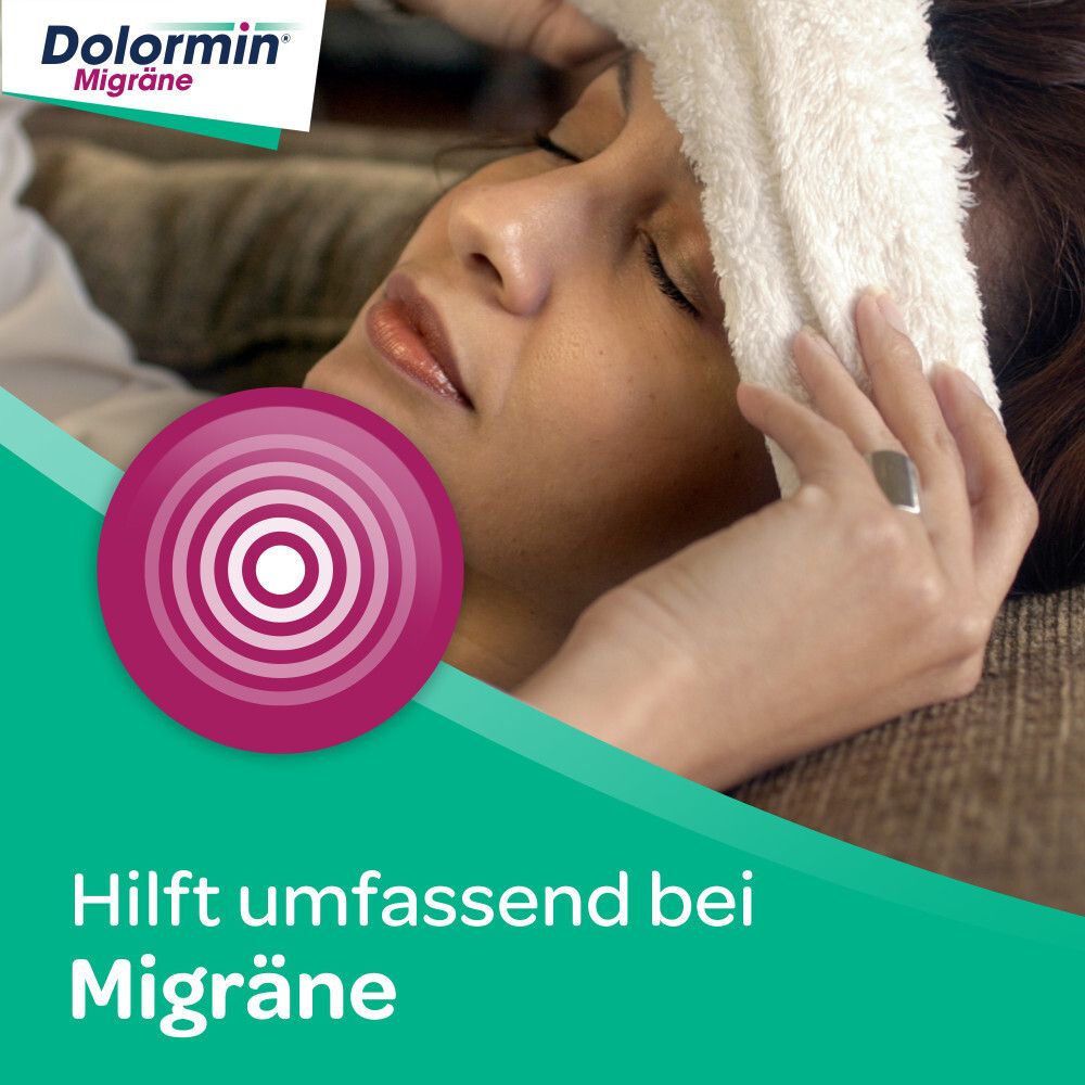 Dolormin Migräne 400 mg Ibuprofen bei Migränekopfschmerzen