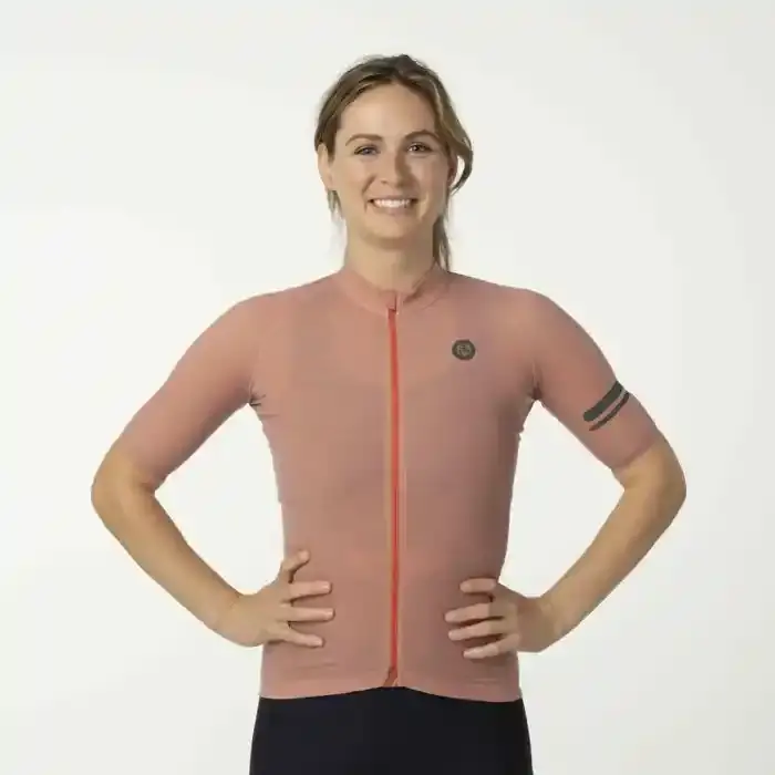 AGU Merino Performance Fietsshirt Korte Mouwen Beige Dames