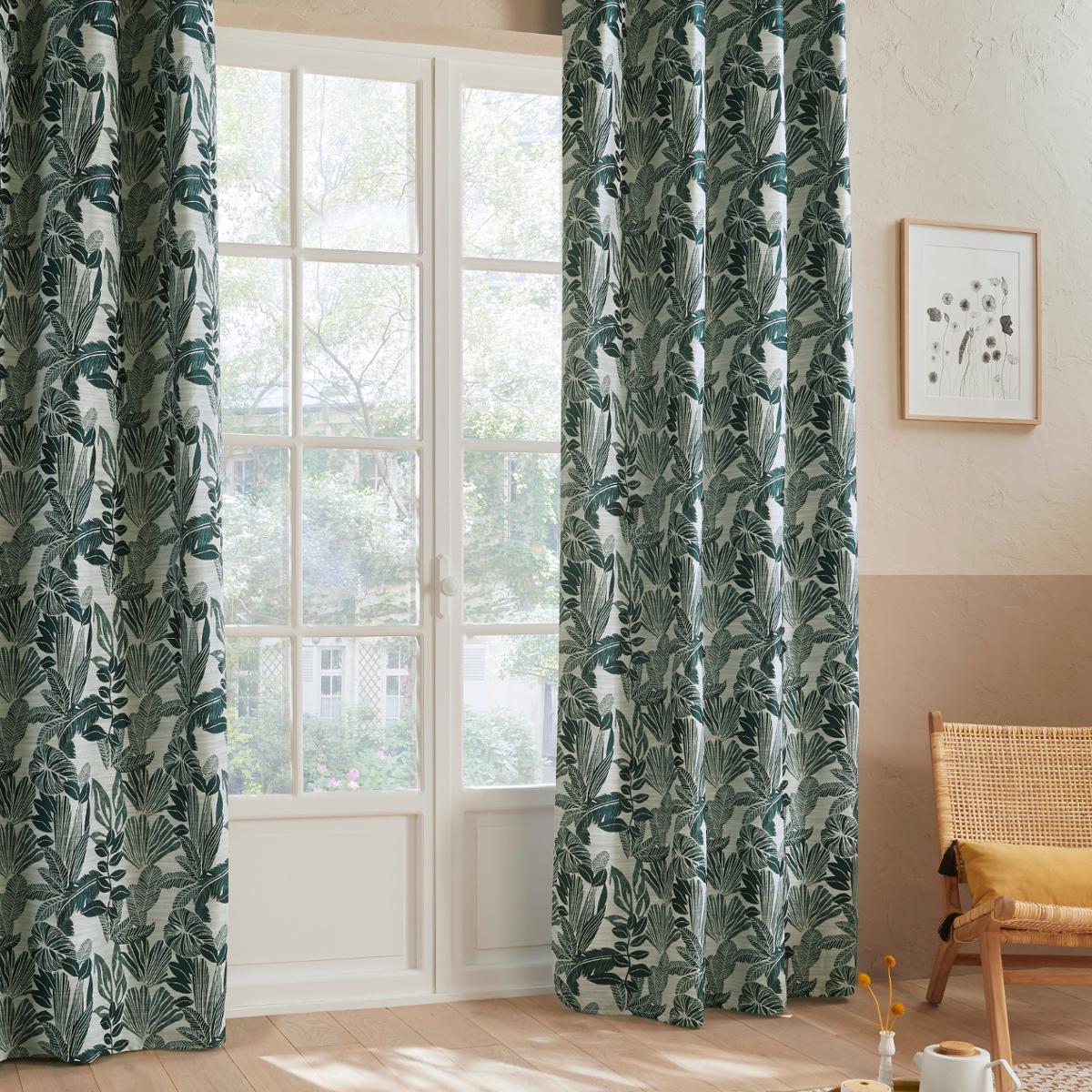 RIDEAU JACQUARD BEJUCO CEDRE 140X260CM