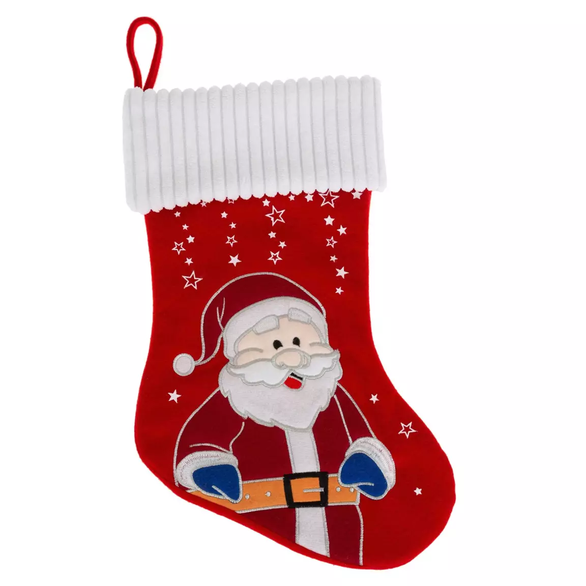 Chaussette de Noël (H42 cm) Mon beau Père Noël