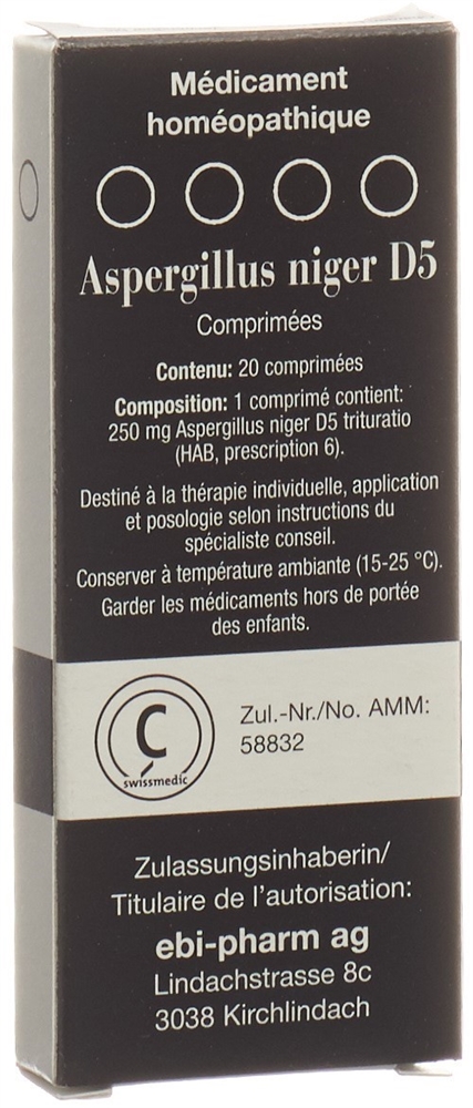 SANUM Aspergillus niger Tabl 5 D 20 Stk