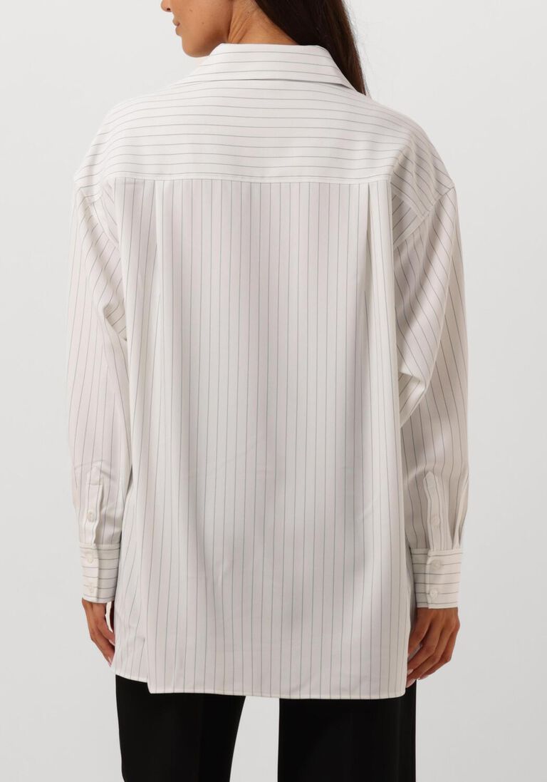 witte dante6 blouses krijtstreep oversized blouse