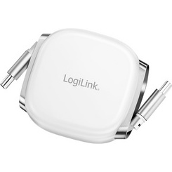 Câble USB 2.0, USB-C - USB-C, rétractable