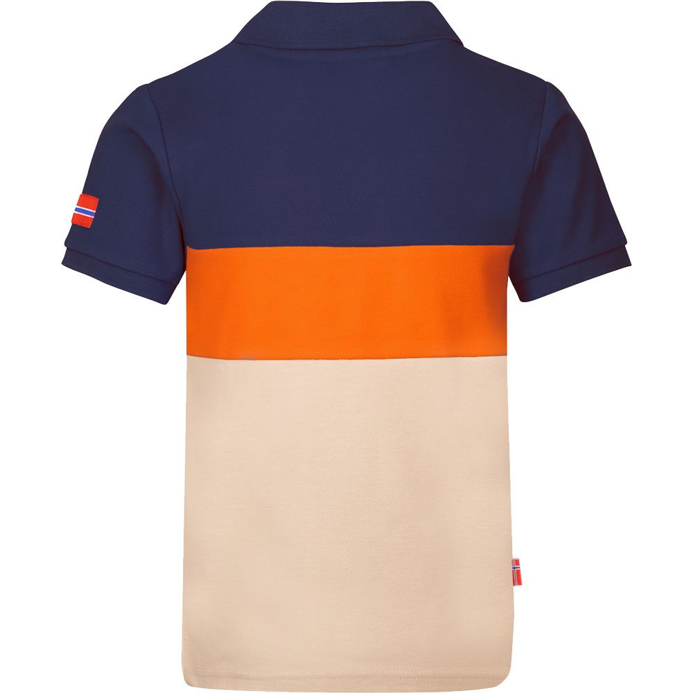 Trollkids Eikefjord Polo Shirt Kinder desert