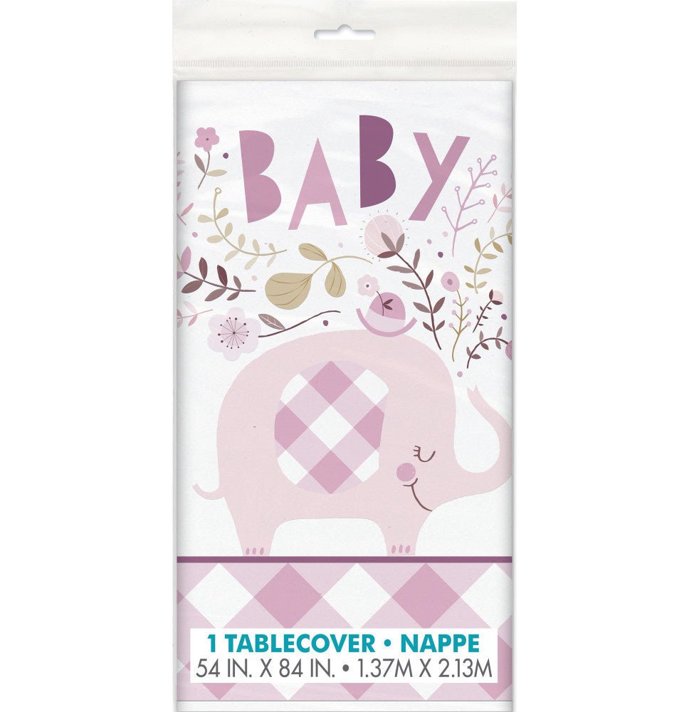 Baby Olifant Tafelkleed Lichtroze 2,13m