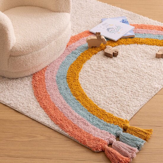 Tapis en coton   Arc-en-ciel        100 x 150 cm   de               Atmosphera