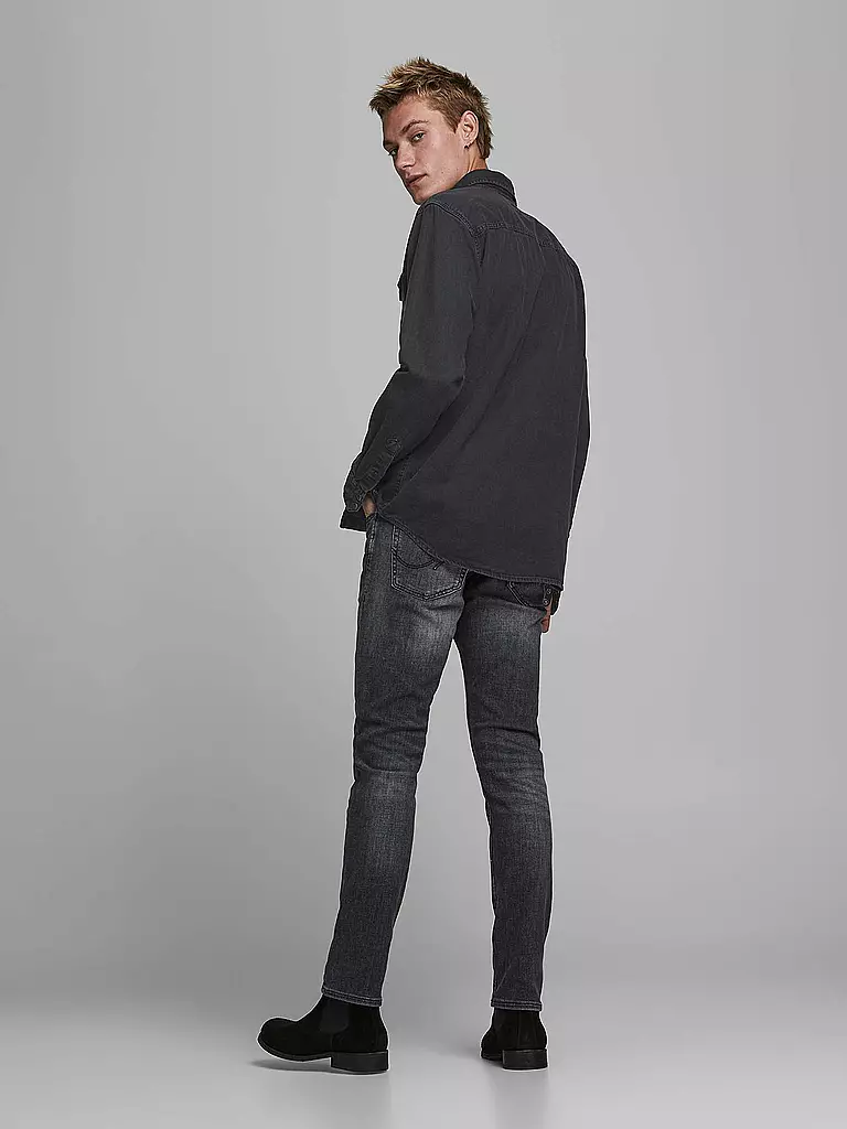 JACK & JONES Jeanshemd Slim Fit Jjesheridan schwarz