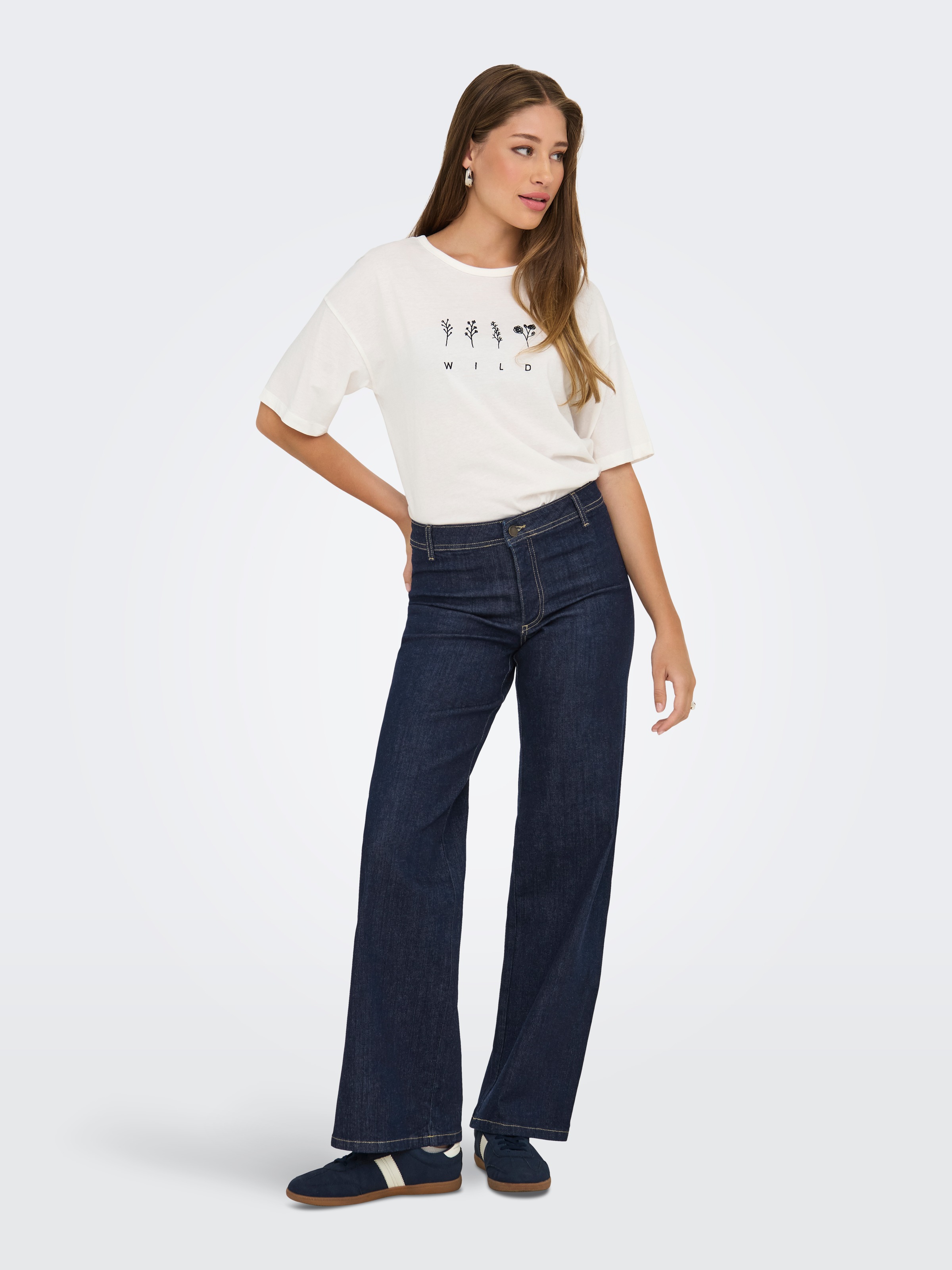 JDY Weite Jeans »JDYVANESSA MIDWAIST WIDE JEANS DBD DENIM«