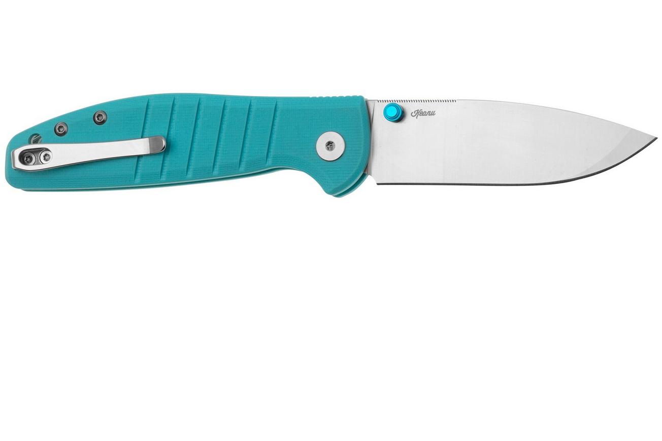 Bestechman Goodboy Jr BMK10B D2, Blue G10 zakmes, Keanu design