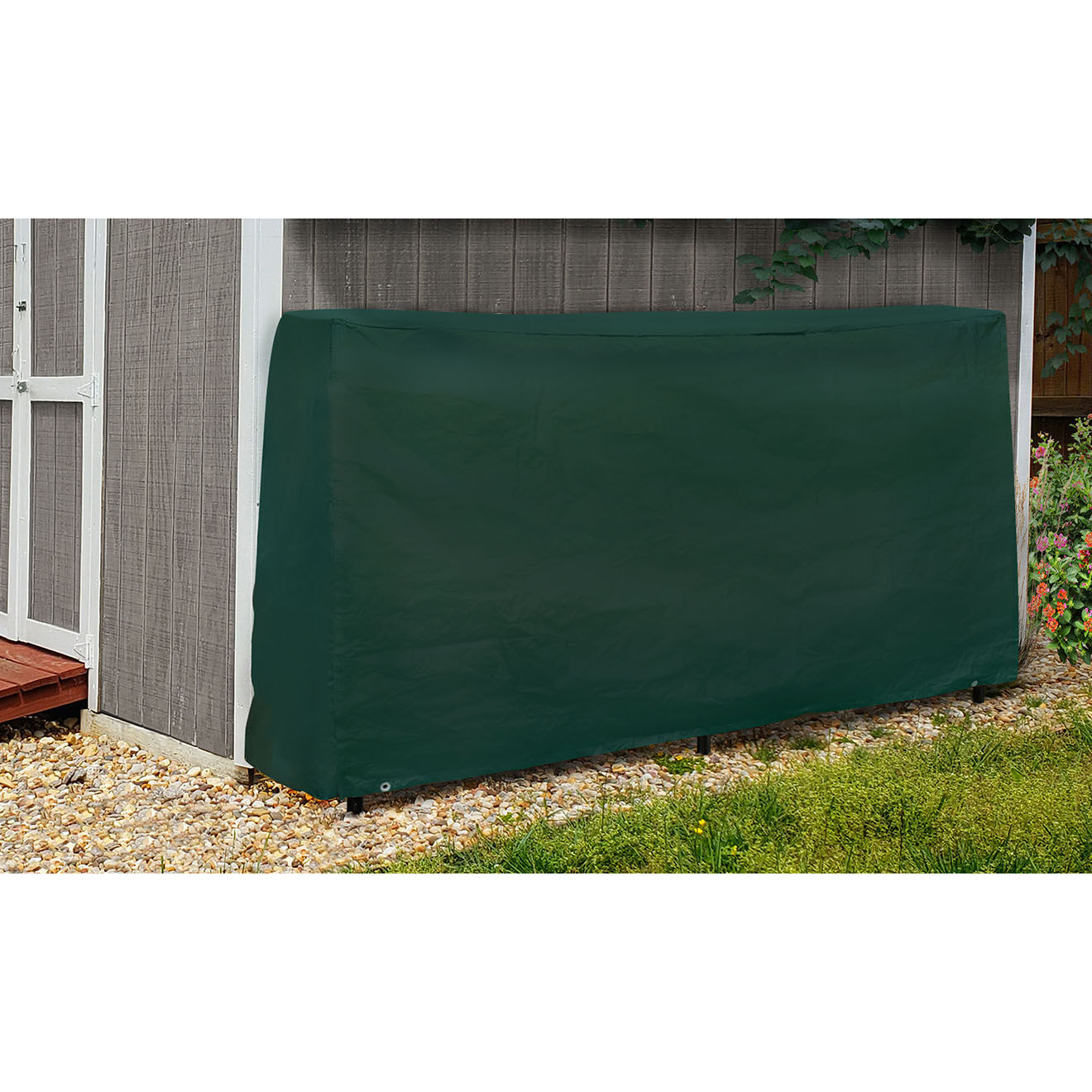 Pratik Garden Housse pour serre buche luxe vert  -  200x60x112 cm