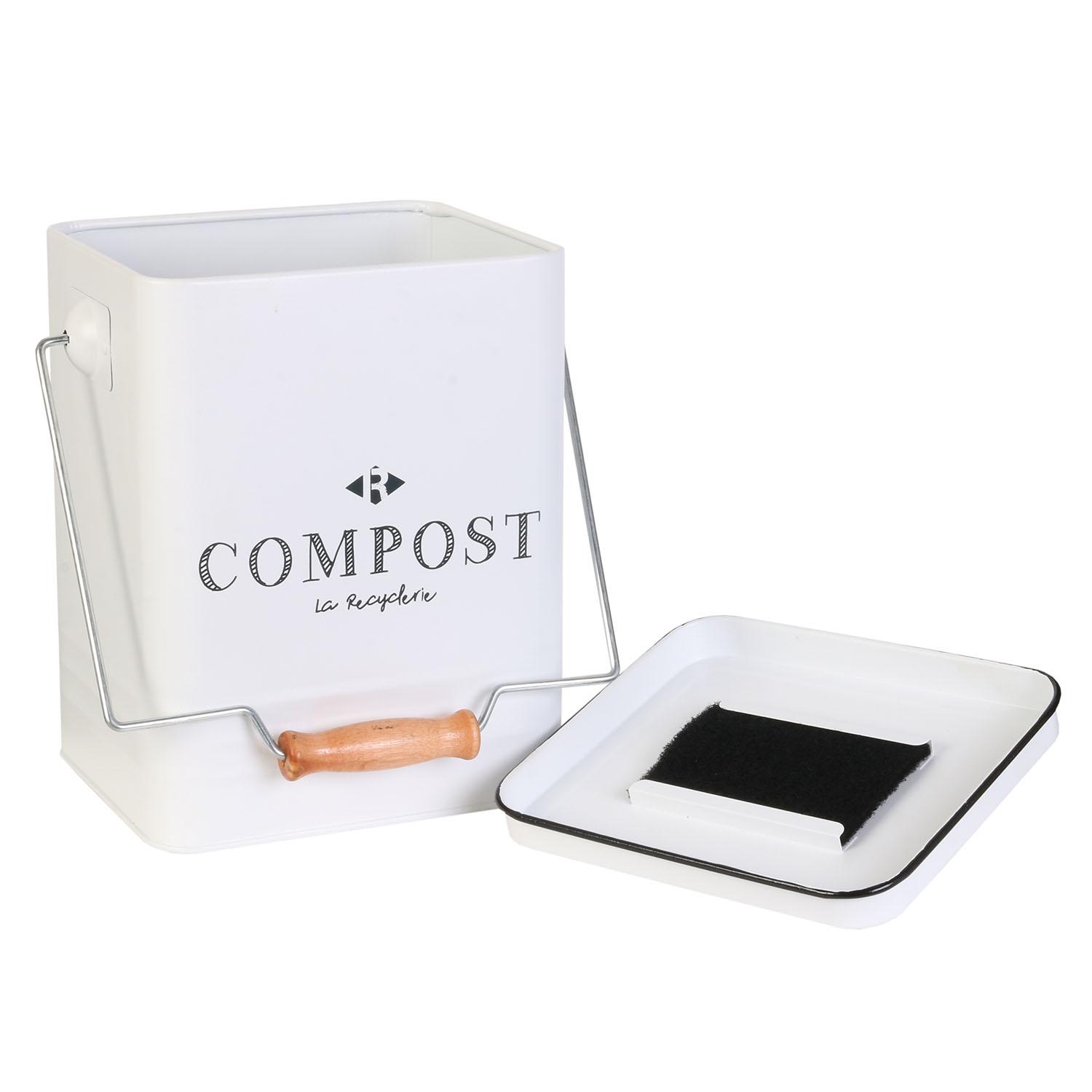 POUBELLE COMPOSTAGE METAL 5L